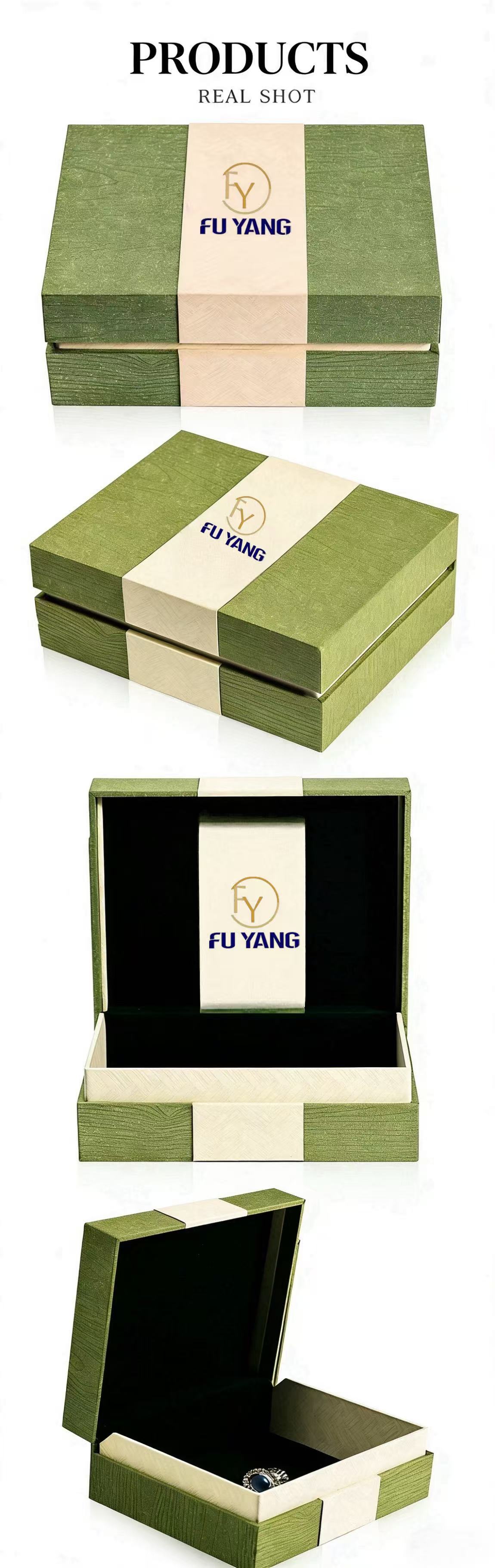 Premium Custom Paper Gift Boxes | Eco-Friendly & Durable for Gifting & Retail Elevate your gifting experience with our premium paper gift boxes—expertly crafted to blend elegance, durability, and sustainability. As a trusted manufacturer at Fuyang Packaging, we specialize in high-quality paper gift boxes that redefine how you present treasures, whether for corporate events, weddings, or everyday retail. Our paper gift boxes are designed to make every unboxing moment special, combining aesthetic appeal with practical protection. Quality & Design Our paper gift boxes are built from high-grade, rigid board, wrapped in eco-friendly premium paper finishes, ensuring long-lasting protection for delicate items like jewelry, cosmetics, or chocolates. Available in matte or glossy finishes, with optional embellishments such as embossing, foil-stamping, or silk-screen printing, each box adds a touch of sophistication. Measuring 150×85×70mm, our small paper gift boxes are perfectly sized for jewelry, tea sets, or sentimental keepsakes—delivering a “light luxury” aesthetic that elevates your brand’s presentation. We pay close attention to structural integrity and visual harmony, ensuring that every small paper gift box is both beautiful and functional. Customization & Flexibility Customization is at the heart of our service. Whether you’re looking for unique paper gift boxes for a special event or scalable small paper gift boxes for retail packaging, we offer: • Sizes & Shapes: Bespoke dimensions and structural designs tailored to your product. • Colors & Finishes: A wide spectrum of hues and textures, from soft-touch matte to high-gloss luxury. • Branding Options: Personalize with logos, artwork, or text using hot stamping, UV printing, debossing, or laser engraving. From concept to production, we provide design proofing, sample approval, and bulk manufacturing—ensuring your vision is executed flawlessly. Our team guides you through each step, making the customization process seamless and efficient. Sustainability & Reusability Beyond beauty, our paper gift boxes and small paper gift boxes are designed with the planet in mind. Made from recyclable and responsibly sourced materials, they help reduce environmental impact. Their durable construction encourages reuse—transforming into stylish storage for jewelry, stationery, or desk accessories. This not only extends the lifecycle of our packaging but also aligns with the growing consumer demand for sustainable, meaningful design. Applications & Scenarios • Retail & E‑commerce: Perfect for boutique stores, online shops, and gift retailers packaging jewelry, cosmetics, confectionery, or lifestyle products. • Events & Celebrations: Ideal for weddings, birthdays, anniversaries, and corporate gifting—adding a personalized, elegant touch to any occasion. • Home & Personal Use: Organize small treasures, keepsakes, or daily essentials with style. Our small paper gift boxes turn everyday storage into a decorative statement. Our Service Promise • Consultation: Share your needs—quantity, design, branding, timeline—and we’ll tailor a solution. • Quotation: Receive a transparent, detailed quote based on specifications like size, material, printing technique, and order volume. • Production & QC: Each batch undergoes rigorous quality checks to ensure consistency, durability, and print precision. • After-Sales Support: We’re here to assist with any inquiries, from reorders to design adjustments. Trust Fuyang Packaging for paper gift boxes and small paper gift boxes that unite luxury, sustainability, and value. Whether you’re a brand, retailer, or individual seeking exceptional packaging, we deliver quality you can see and feel. Contact us today to begin your custom order—because every gift deserves to be presented beautifully and remembered fondly.