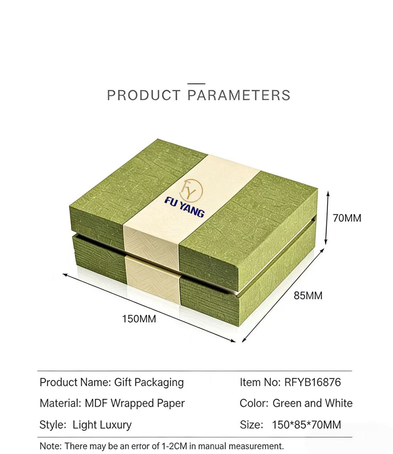 Premium Custom Paper Gift Boxes | Eco-Friendly & Durable for Gifting & Retail Elevate your gifting experience with our premium paper gift boxes—expertly crafted to blend elegance, durability, and sustainability. As a trusted manufacturer at Fuyang Packaging, we specialize in high-quality paper gift boxes that redefine how you present treasures, whether for corporate events, weddings, or everyday retail. Our paper gift boxes are designed to make every unboxing moment special, combining aesthetic appeal with practical protection. Quality & Design Our paper gift boxes are built from high-grade, rigid board, wrapped in eco-friendly premium paper finishes, ensuring long-lasting protection for delicate items like jewelry, cosmetics, or chocolates. Available in matte or glossy finishes, with optional embellishments such as embossing, foil-stamping, or silk-screen printing, each box adds a touch of sophistication. Measuring 150×85×70mm, our small paper gift boxes are perfectly sized for jewelry, tea sets, or sentimental keepsakes—delivering a “light luxury” aesthetic that elevates your brand’s presentation. We pay close attention to structural integrity and visual harmony, ensuring that every small paper gift box is both beautiful and functional. Customization & Flexibility Customization is at the heart of our service. Whether you’re looking for unique paper gift boxes for a special event or scalable small paper gift boxes for retail packaging, we offer: • Sizes & Shapes: Bespoke dimensions and structural designs tailored to your product. • Colors & Finishes: A wide spectrum of hues and textures, from soft-touch matte to high-gloss luxury. • Branding Options: Personalize with logos, artwork, or text using hot stamping, UV printing, debossing, or laser engraving. From concept to production, we provide design proofing, sample approval, and bulk manufacturing—ensuring your vision is executed flawlessly. Our team guides you through each step, making the customization process seamless and efficient. Sustainability & Reusability Beyond beauty, our paper gift boxes and small paper gift boxes are designed with the planet in mind. Made from recyclable and responsibly sourced materials, they help reduce environmental impact. Their durable construction encourages reuse—transforming into stylish storage for jewelry, stationery, or desk accessories. This not only extends the lifecycle of our packaging but also aligns with the growing consumer demand for sustainable, meaningful design. Applications & Scenarios • Retail & E‑commerce: Perfect for boutique stores, online shops, and gift retailers packaging jewelry, cosmetics, confectionery, or lifestyle products. • Events & Celebrations: Ideal for weddings, birthdays, anniversaries, and corporate gifting—adding a personalized, elegant touch to any occasion. • Home & Personal Use: Organize small treasures, keepsakes, or daily essentials with style. Our small paper gift boxes turn everyday storage into a decorative statement. Our Service Promise • Consultation: Share your needs—quantity, design, branding, timeline—and we’ll tailor a solution. • Quotation: Receive a transparent, detailed quote based on specifications like size, material, printing technique, and order volume. • Production & QC: Each batch undergoes rigorous quality checks to ensure consistency, durability, and print precision. • After-Sales Support: We’re here to assist with any inquiries, from reorders to design adjustments. Trust Fuyang Packaging for paper gift boxes and small paper gift boxes that unite luxury, sustainability, and value. Whether you’re a brand, retailer, or individual seeking exceptional packaging, we deliver quality you can see and feel. Contact us today to begin your custom order—because every gift deserves to be presented beautifully and remembered fondly.