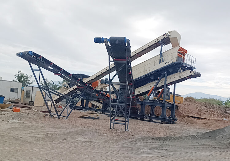 150TPH Four Combination Mobile Crushing Station for Limestone Aggregate in Malaysia