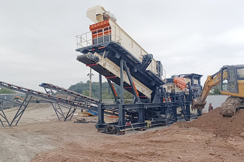 150TPH Four Combination Mobile Crushing Station for Limestone Aggregate in Malaysia