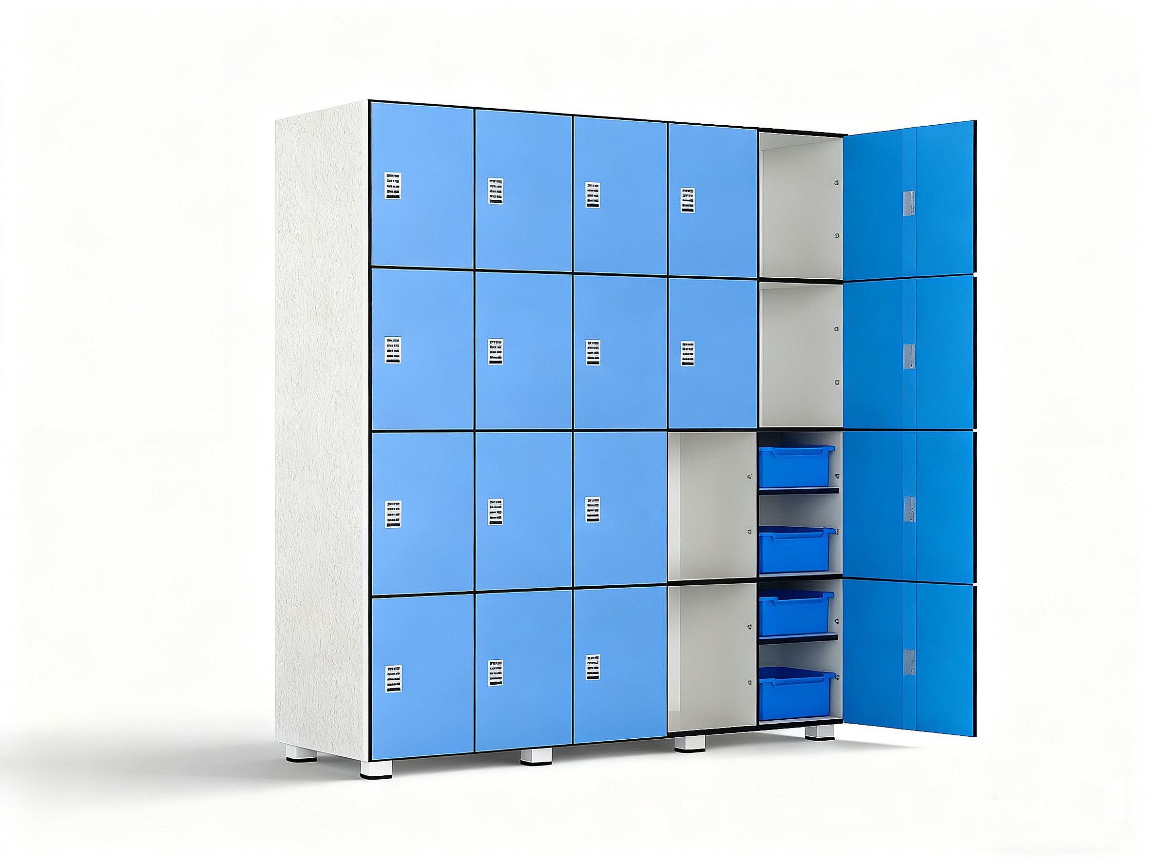 Modern HPL locker design for Philippines commercial projects with custom colors and layouts