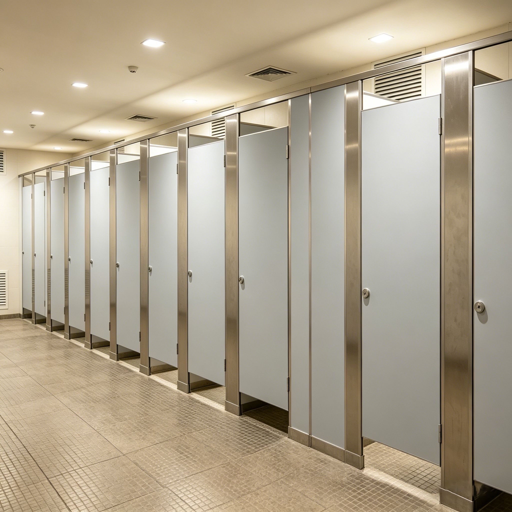 HPL toilet partitions for gyms and fitness centers in Malaysia