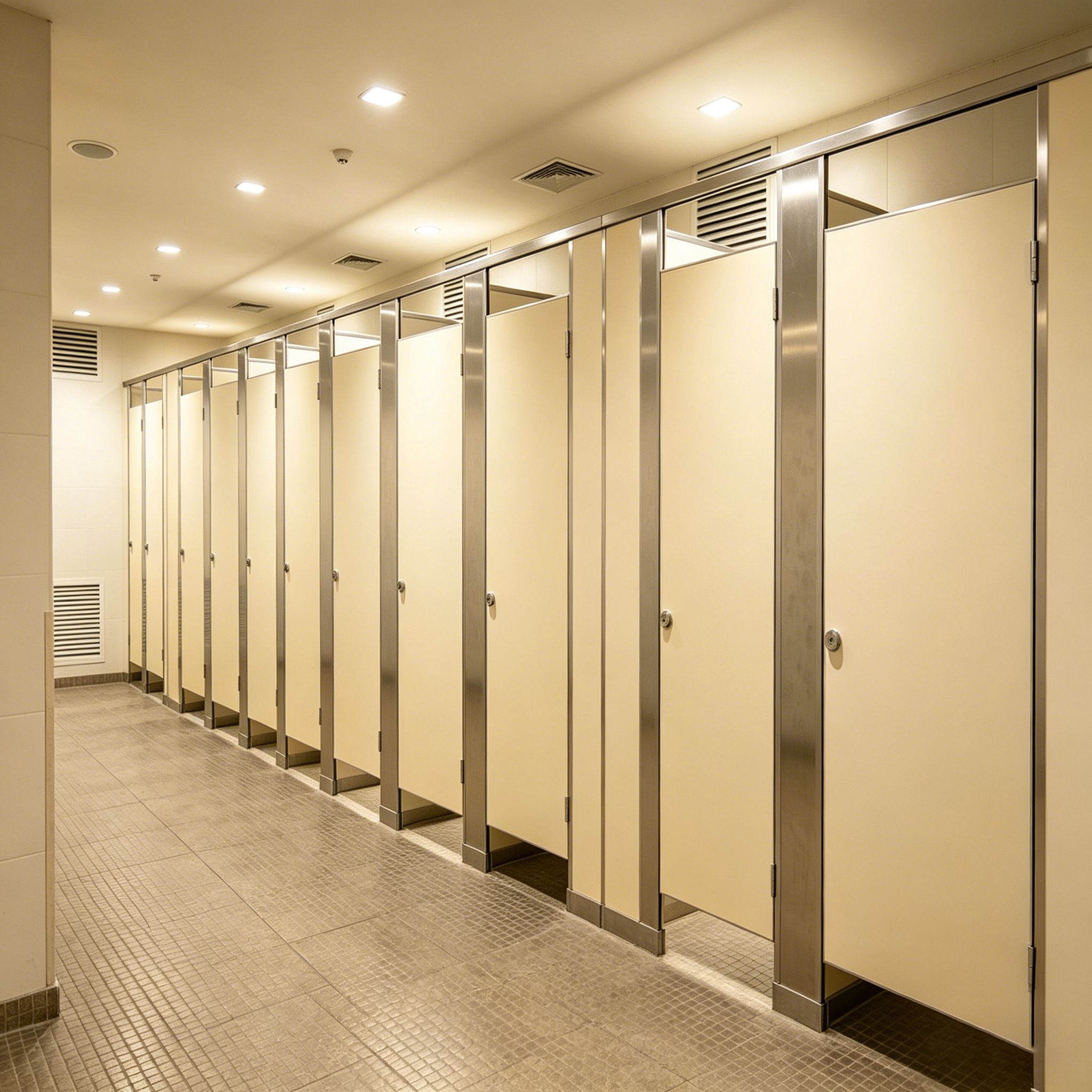HPL toilet partitions for government buildings in Malaysia