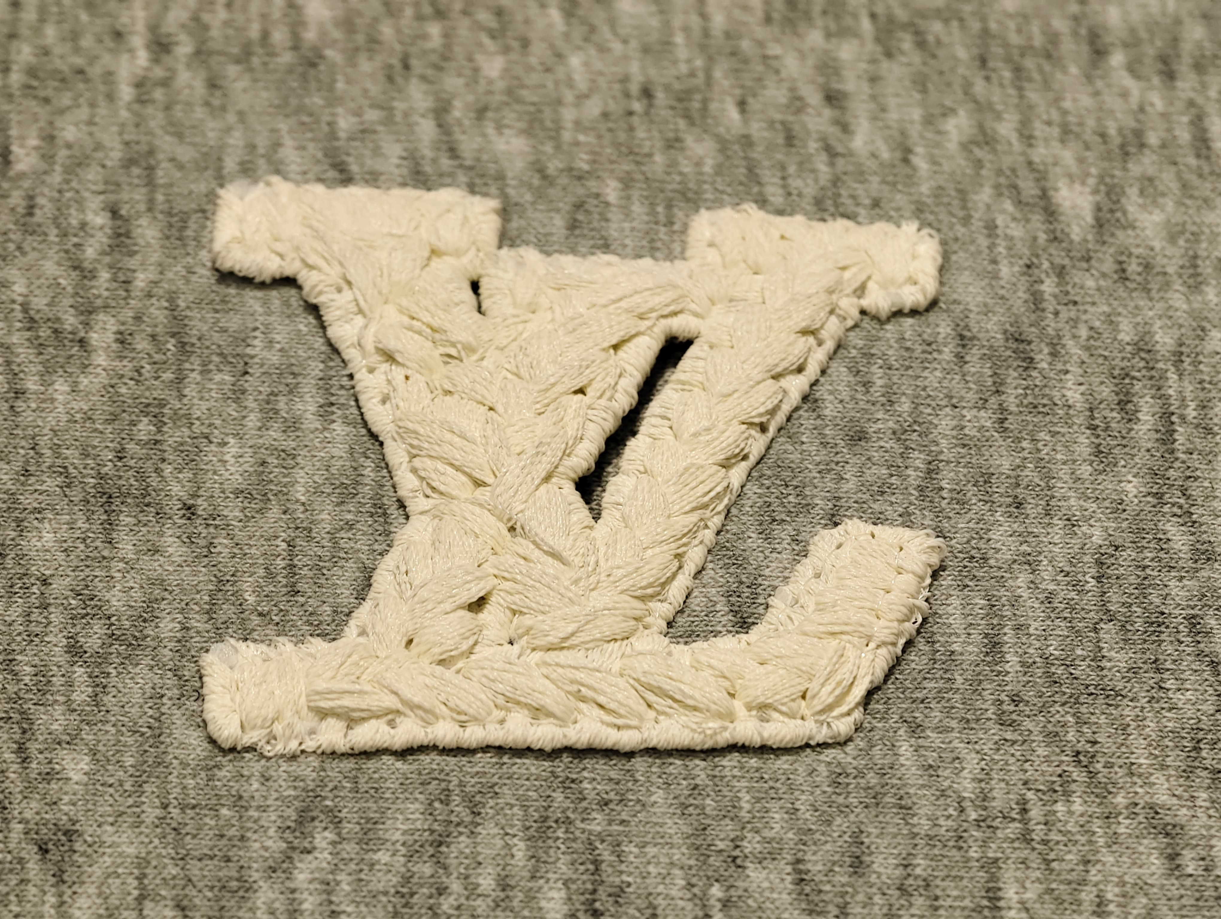 Faux hand heavy yarn embroidery with crafted texture