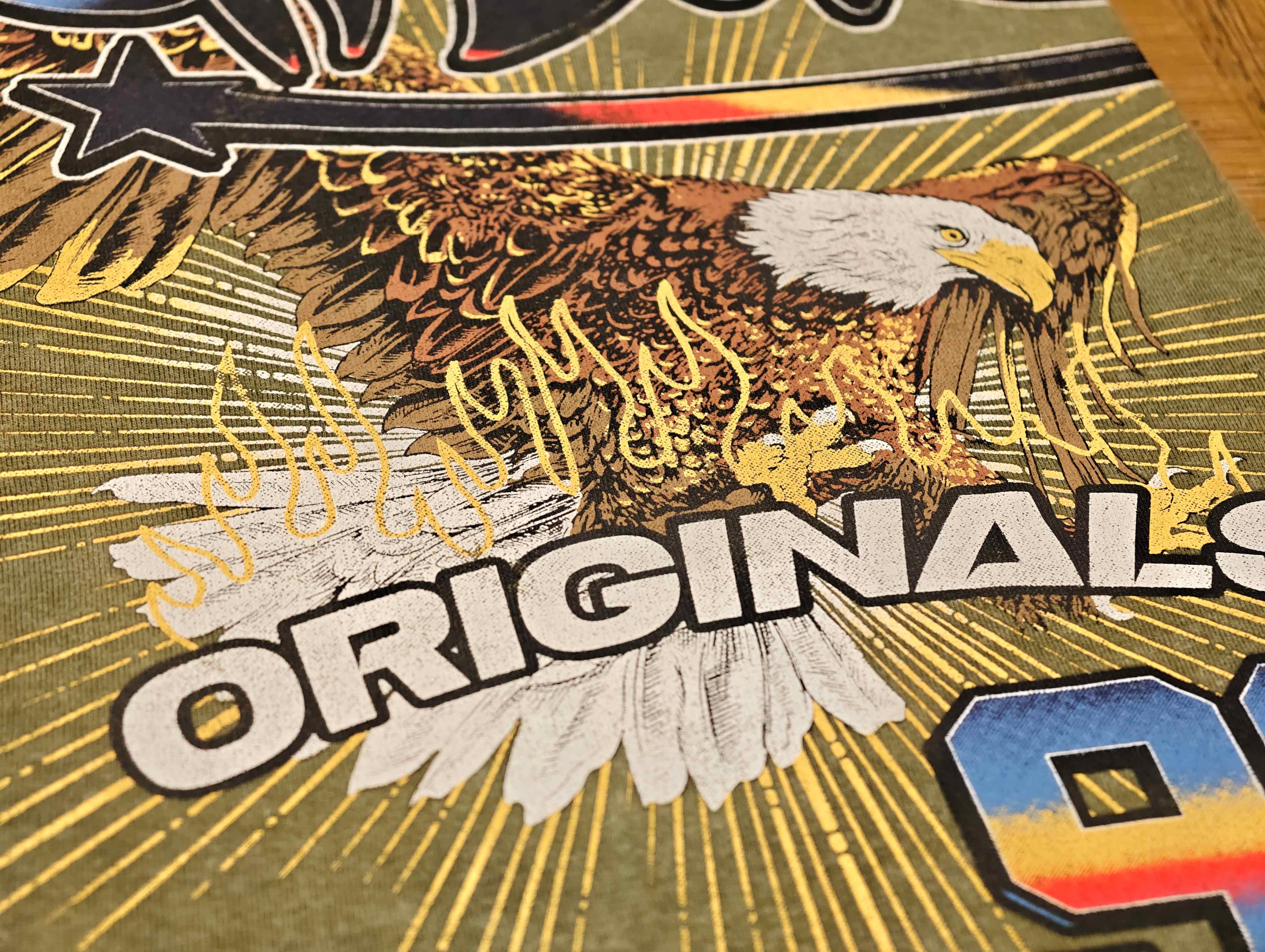 plastisol screen printing with opaque graphic coverage on garment