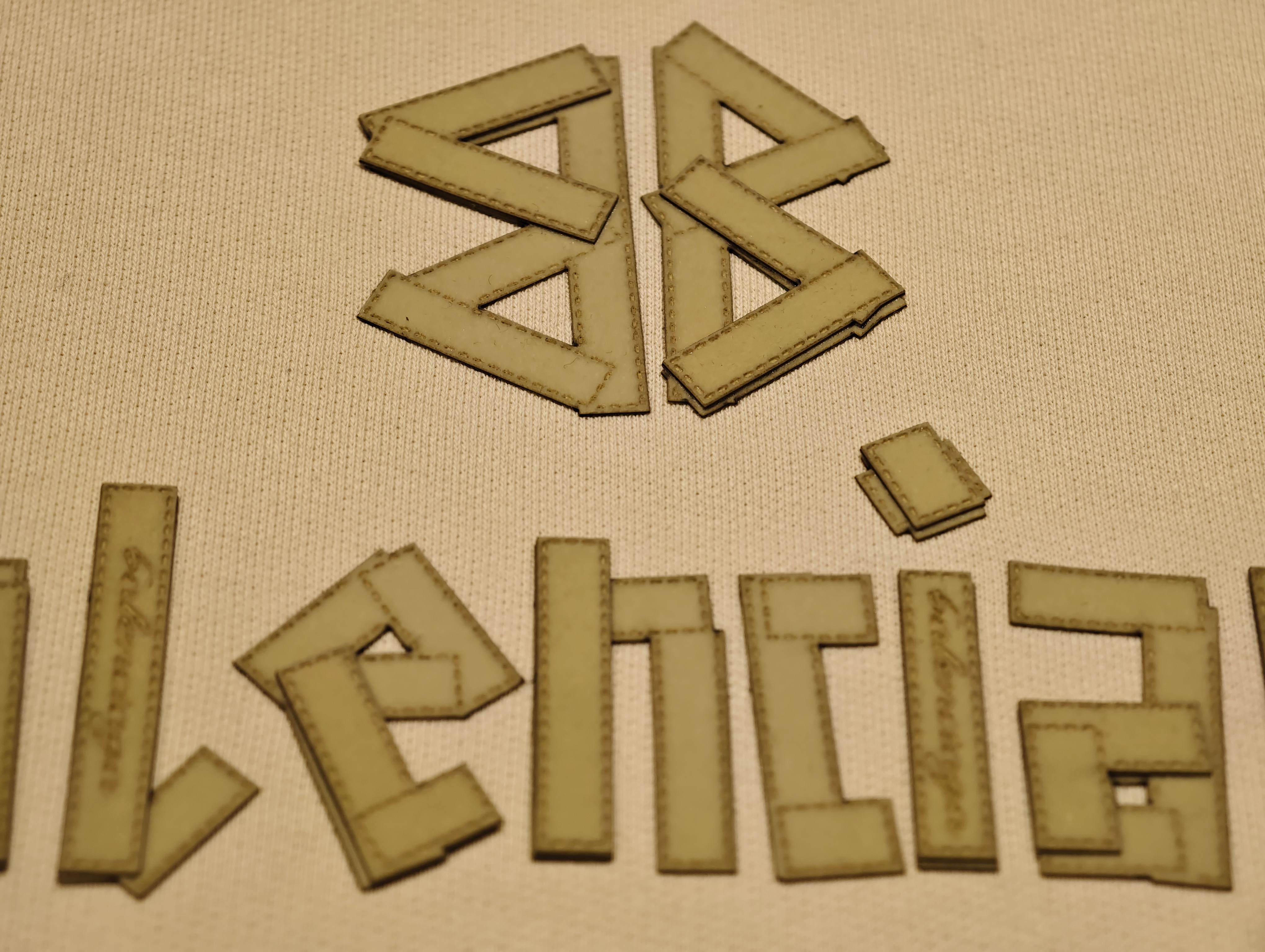 silicon heat transfer print applied to custom apparel graphic