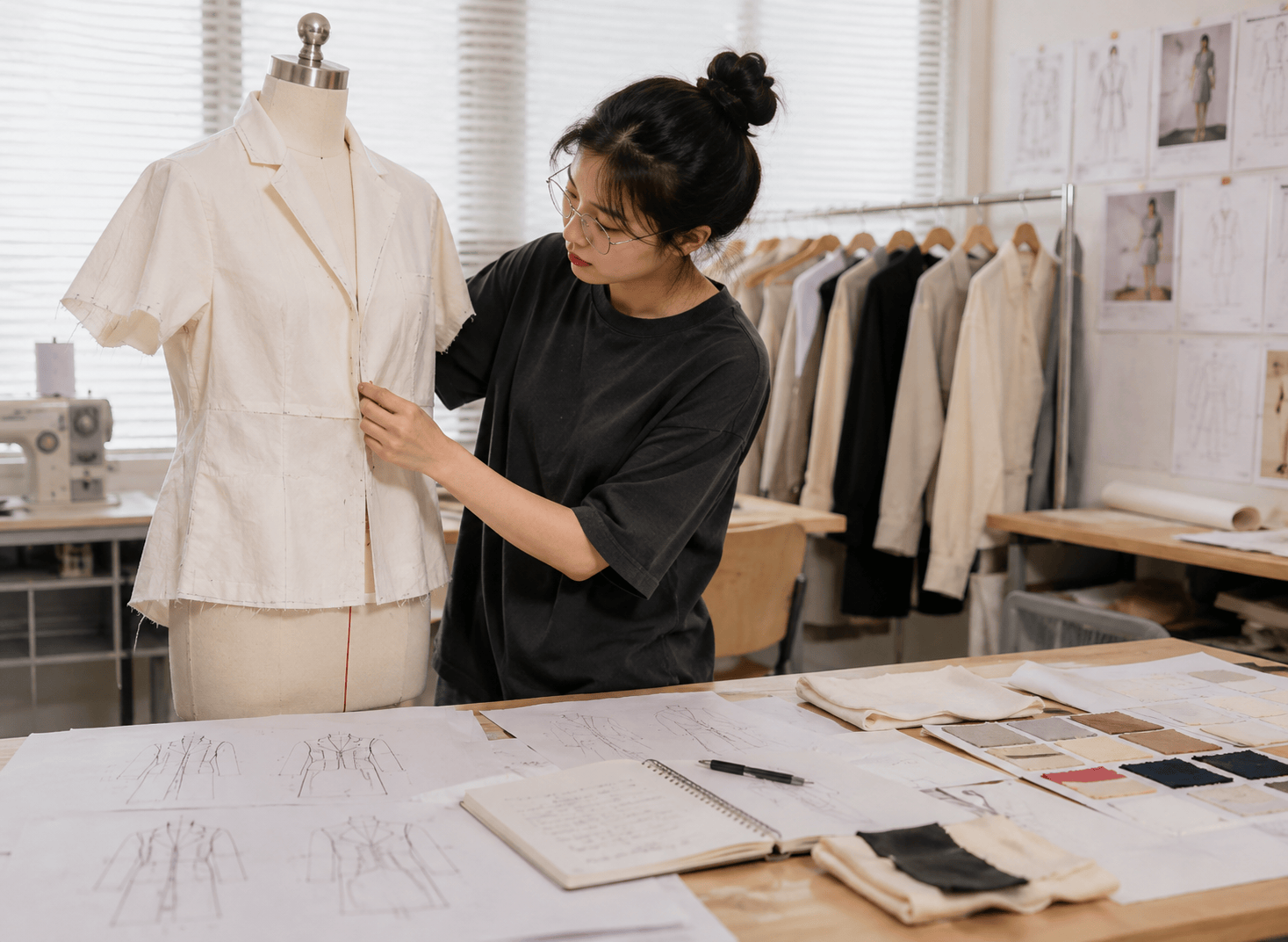 Proto sample garment development with pattern and fit review