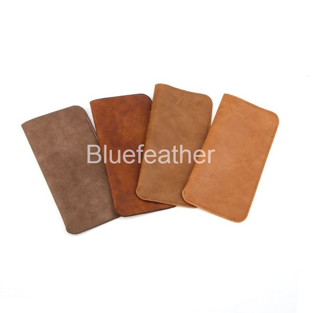 Men's PU Leather Monocolor Sunglasses Pouch