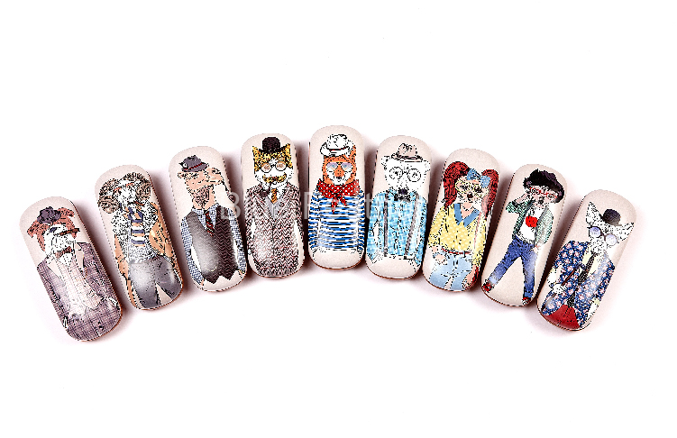 Chic Animal Gentlemanly Figures Glasses Case for Children