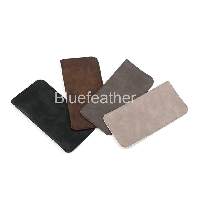 Men's Soft PU Leather Sunglasses Pouch