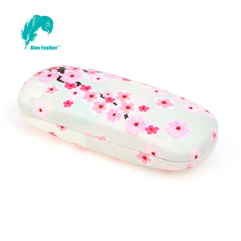 Elegant Printed Floral Hard  Eyeglasses Case for Daily Use