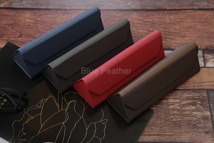 Triangle Fold Handmade Color Printing Eyeglasses Case