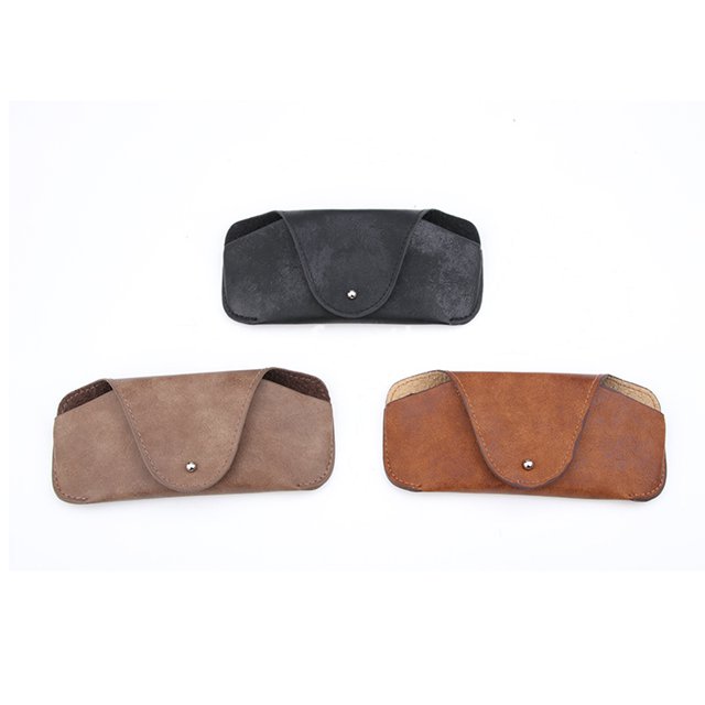 Unisex Style Handmade PU Leather Sunglasses Case