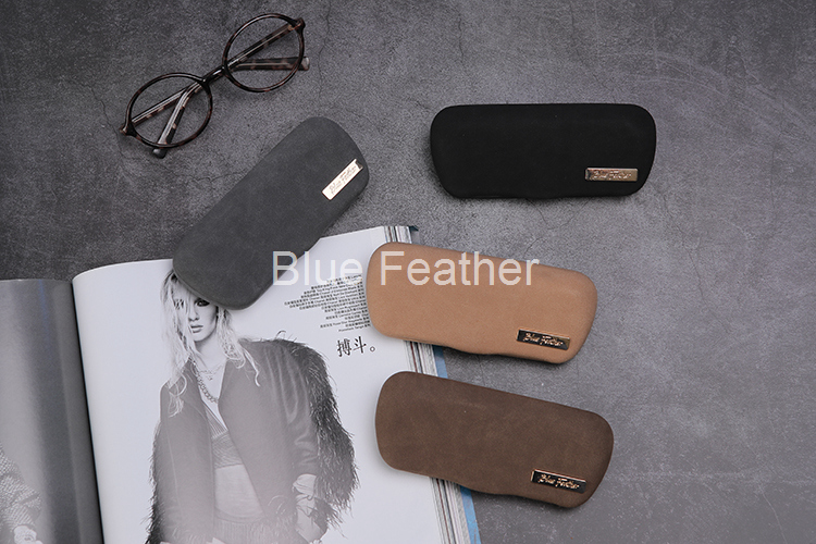 Gentleman Solid Color Hard Shell Glasses Case for Men