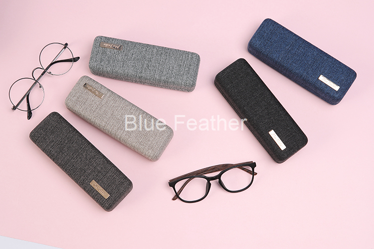 Gentleman Solid Color Squareness Eyeglasses Case for Men