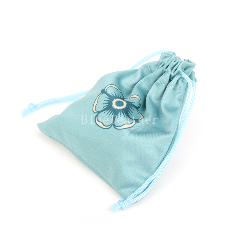 Soft Microfiber Cloth Pouch Small Drawstring Bag For Eyeglasses/Jewelry