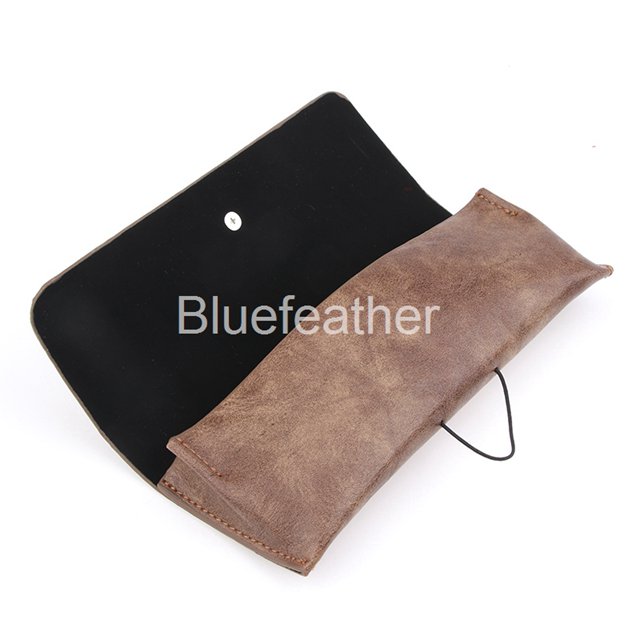 Unisex Style Soft Pouch Pu Leather Sunglasses Case