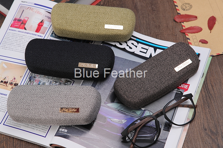 Classic Textured Tweed Hard Optical Case for Daily Use