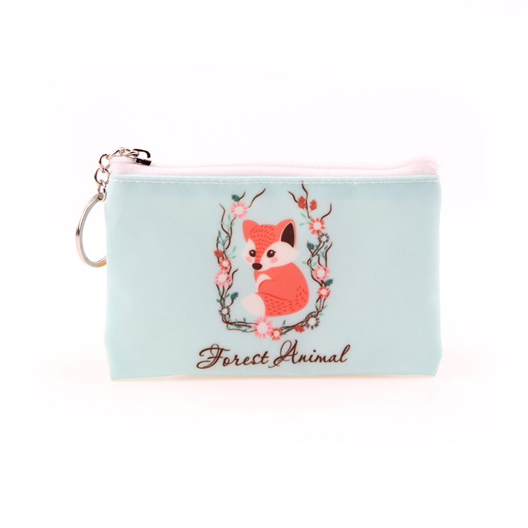 Color Animal Printing Material Pouch/Bag  Coin Purse Keychain