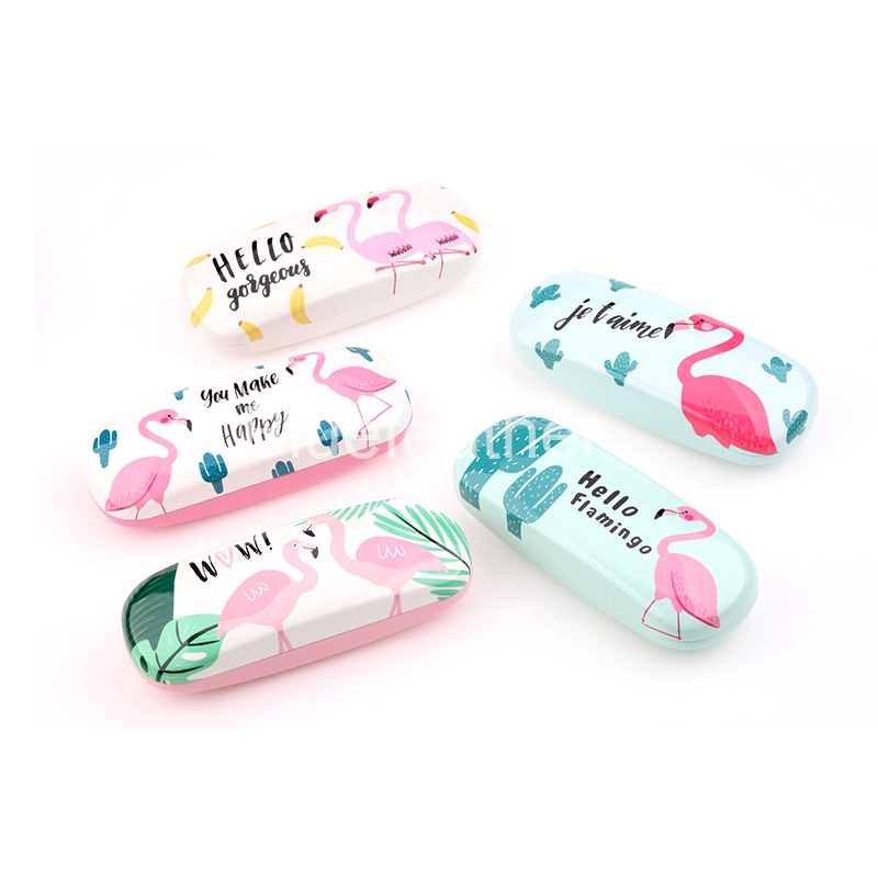 PU leather optical eyewear eyeglass case with custom design