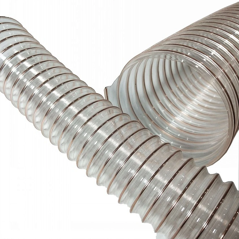 Spot Supply PU ,Polyurethane Air Duct Ventilation & Dust Suction Elastic Bellows Plastic Telescopic Hose