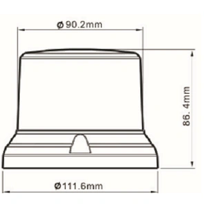 Magnet Mount LED Beacon Strobe Light