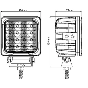 Tractors LED Headlight for Working 48W 4 inch