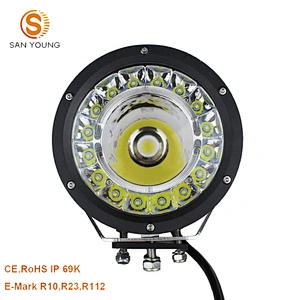 7 inch 142w CREEs led work light Round led 4x4 rock light 142W for Vehicle Offroad C-rees LED driving light