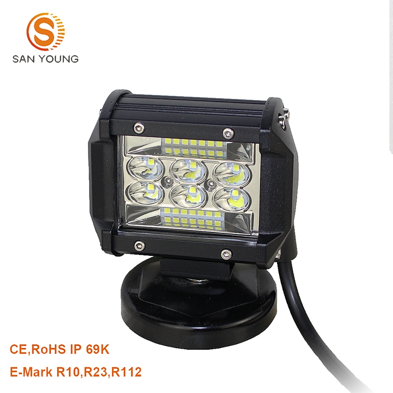 New Truck 4X4 offroad car led work light 60w led mining work light for car 4 inch spot beam led offroad driving light