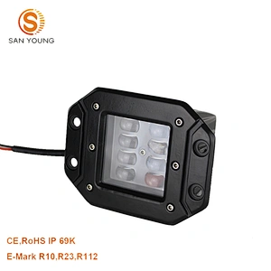 4 inch led work lamp light R10 R23 Emark approved Rectangle Tractors 24W Forklifts LED pod lights for mini cooper work light