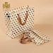 Low Cost Custom Wave Point Printing Laminated Paper Bag For Gift Packaging