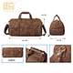 leather duffel travel bag