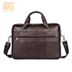 Wholesale customized high capacity cowhide leather durable men leather briefcase