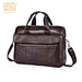 men genuine leather briefcase