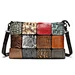 Custom high quality creative spliced leather crossbody handbag for women