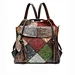 Western retro fashion ladies school bag genuine leather embossed tassel handbag multifunctional women backpack