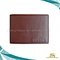 leather wallet with metal logo