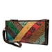 New retro fashion multifunction office party bags women girls genuine cow leather shoulder wrist strap long purse