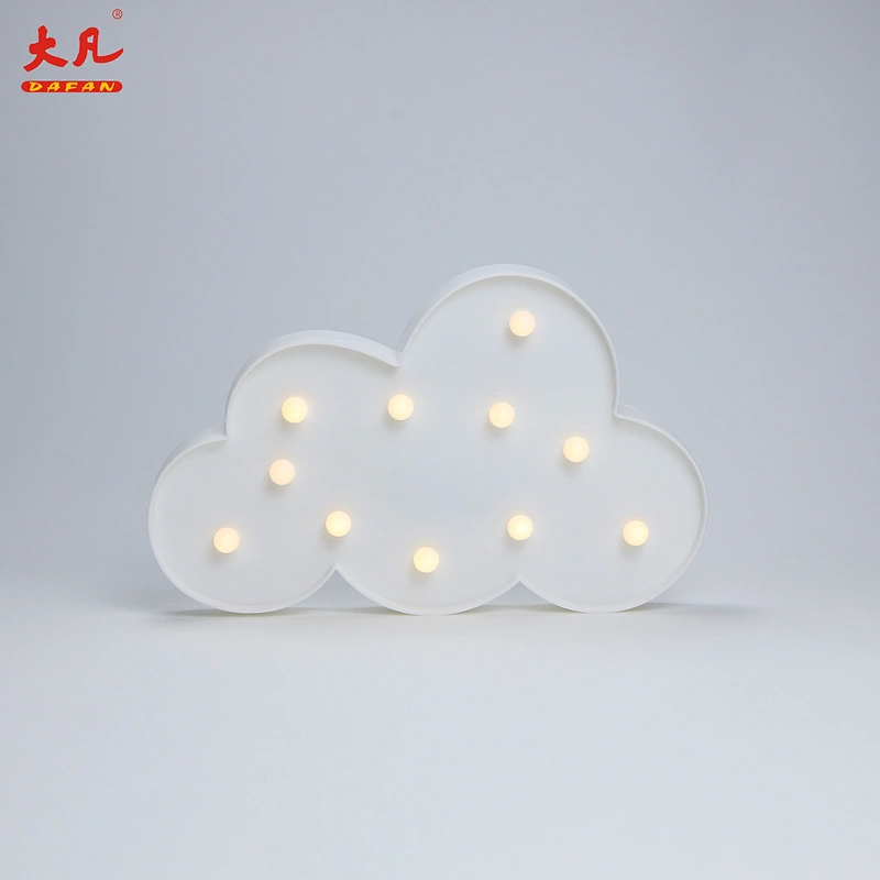 Cloud marquee letter jewelry pvc plastic light indoor Christmas marquee light bulbs marquee light box letter