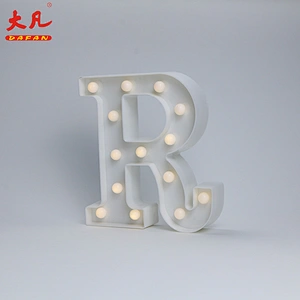 R电池供电的led灯设计灯圣诞装饰led字母标志字母灯