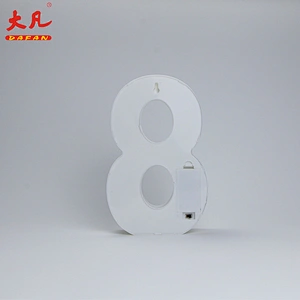 8 plastic letter light sign light decoration for festival,wedding,party room night light
