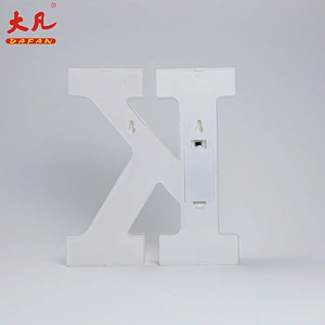 K table decoration led home lighting battery led light alphabet letters word light