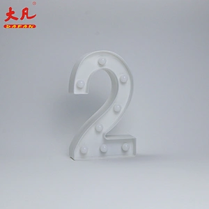 2 Shape LED Alphabet Lamp Plastic Letter Light Sign acrylic led light letter Decorative Night Light
