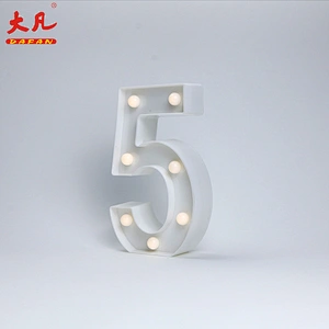 5 LED plastic light indoor decorative letter light letter light box led sign letter alphabet letters