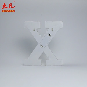 X led light table decoration room light solar letter box light 3d letter sign