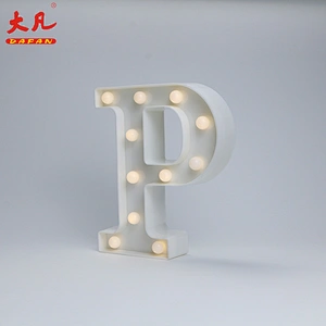 P room light holiday lighting Christmas acrylic led light letter 3d led letter sign plastic light box