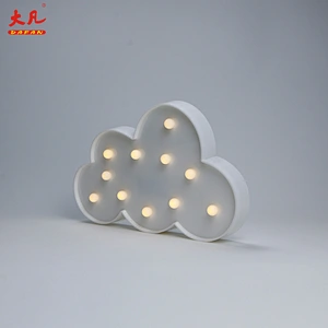 Cloud marquee letter jewelry pvc plastic light indoor Christmas marquee light bulbs marquee light box letter