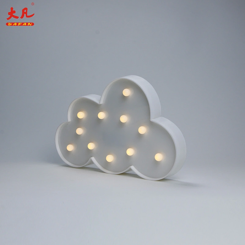 Cloud marquee letter jewelry pvc plastic light indoor Christmas marquee light bulbs marquee light box letter