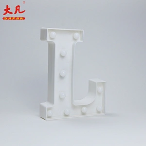L Christmas decoration light battery operated led lamp plastic light box word light