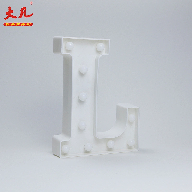 L Christmas decoration light battery operated led lamp plastic light box word light